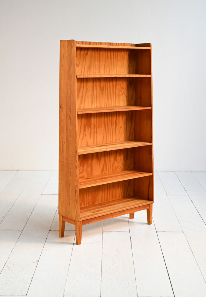 Scandinavian 1950s solid pine bookcase-c