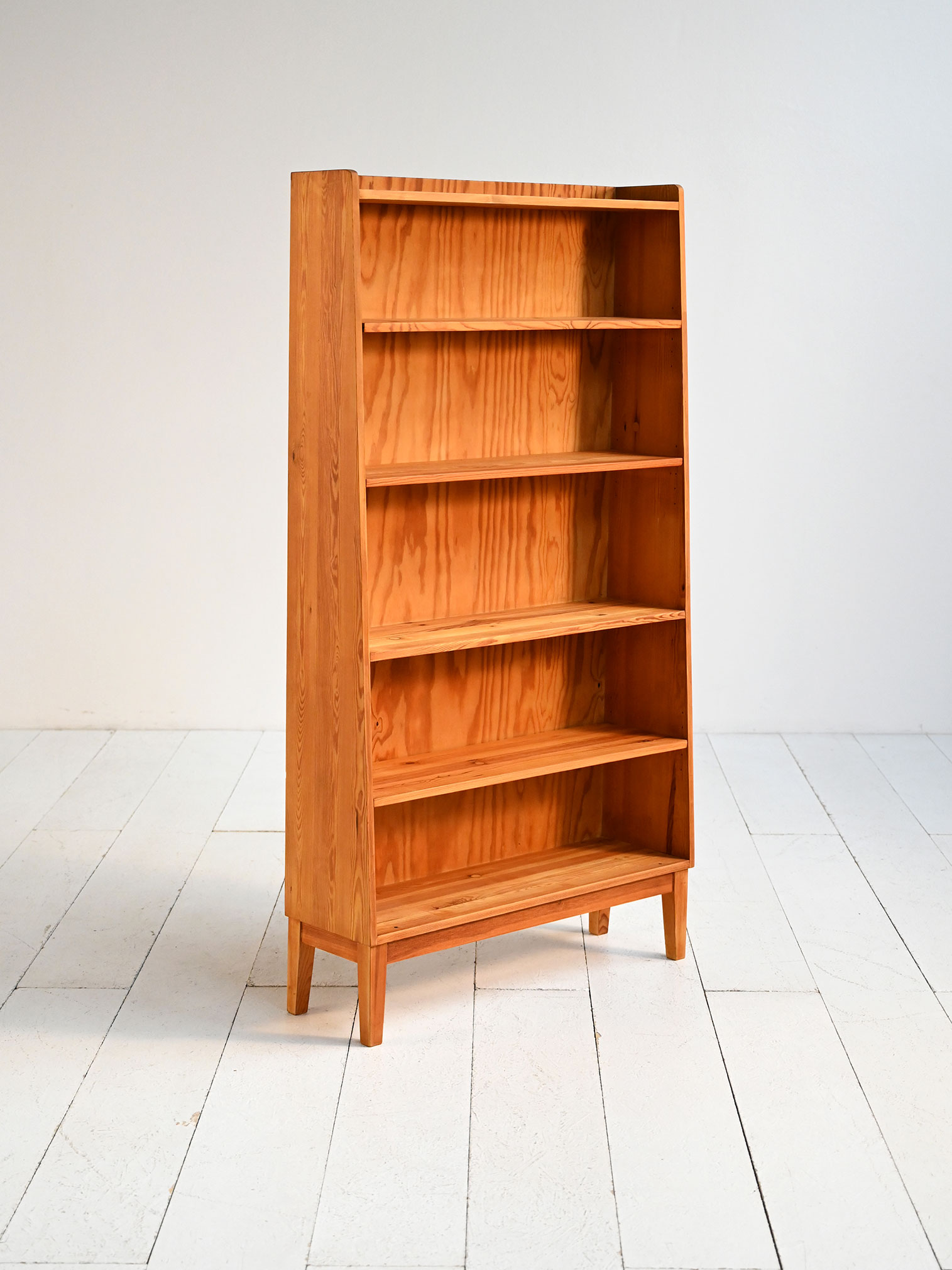 Libreria scandinava 50s pino massello-c Libreria scandinava anni ’50 in pino massello-c