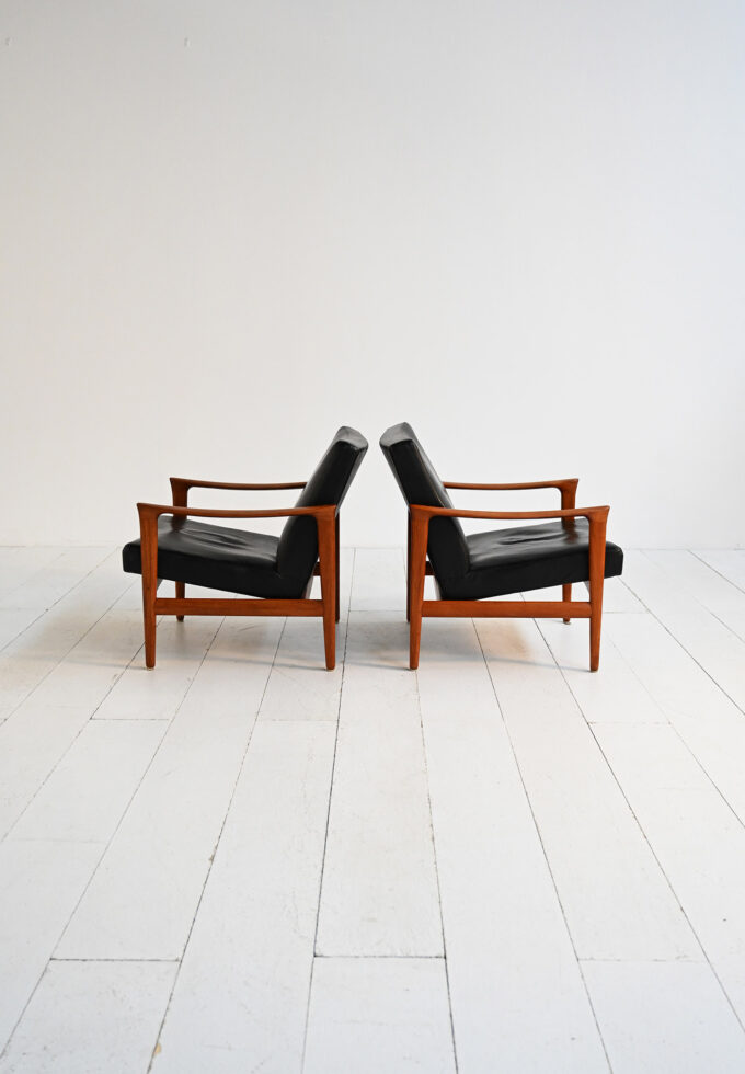 "Oslo" armchairs by Inge Andersson for Bröderna Anderssons, 1960s-d