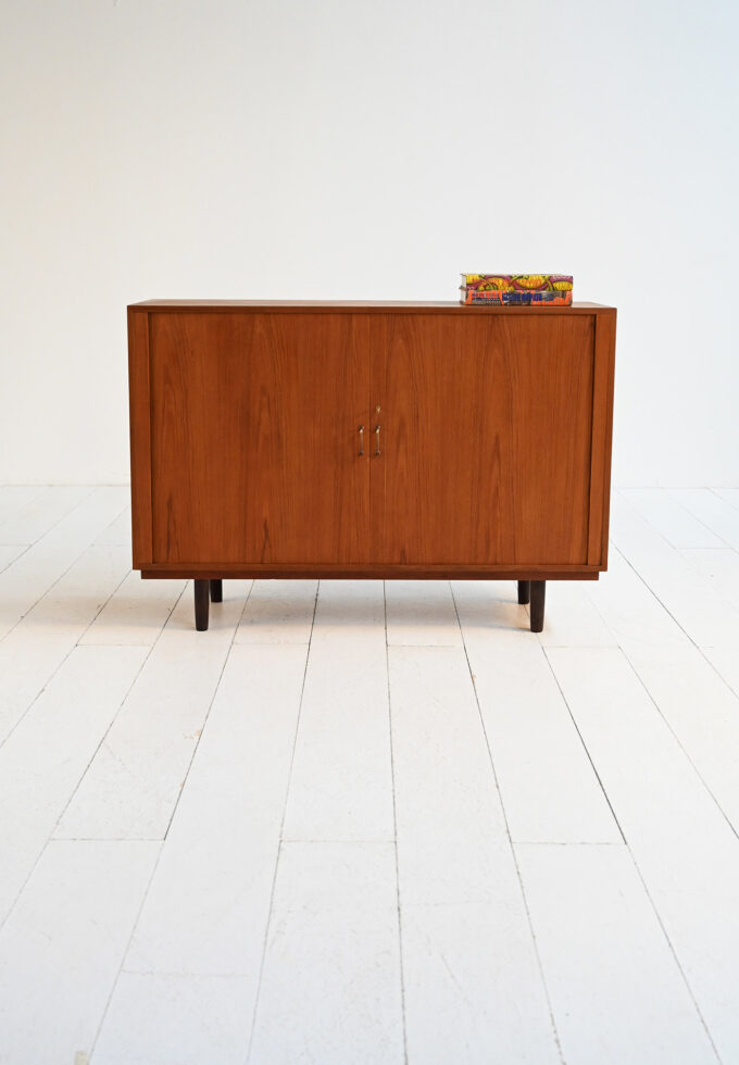 Scandinavian teak highboard 1950s-a