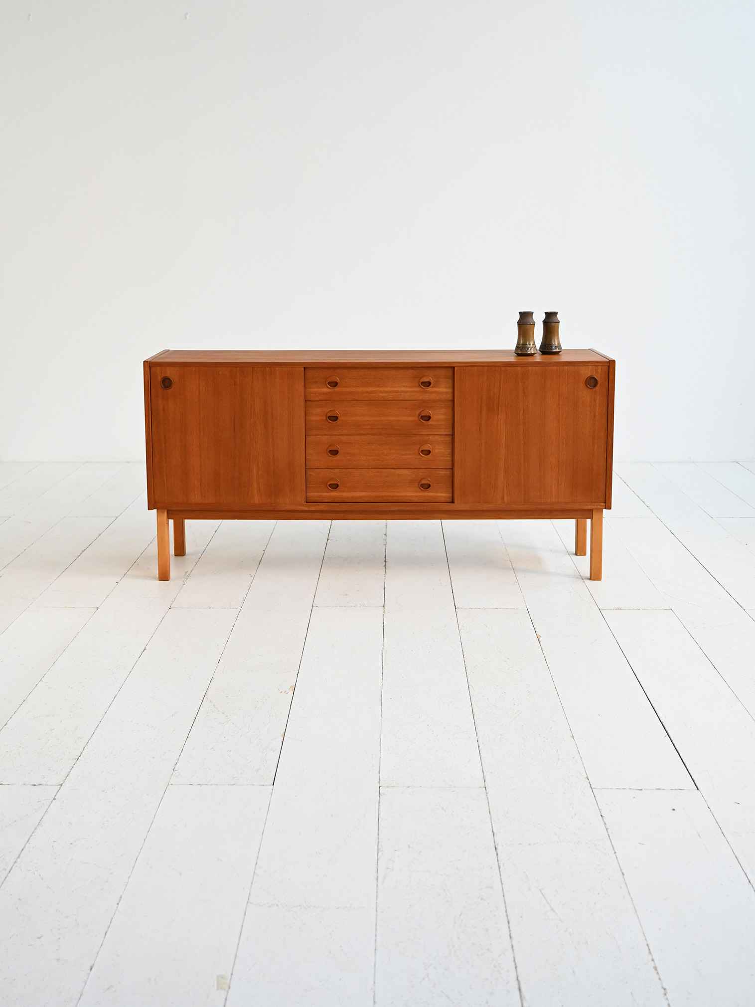 Sideboard anni ’60 in teak scandinavo-b
