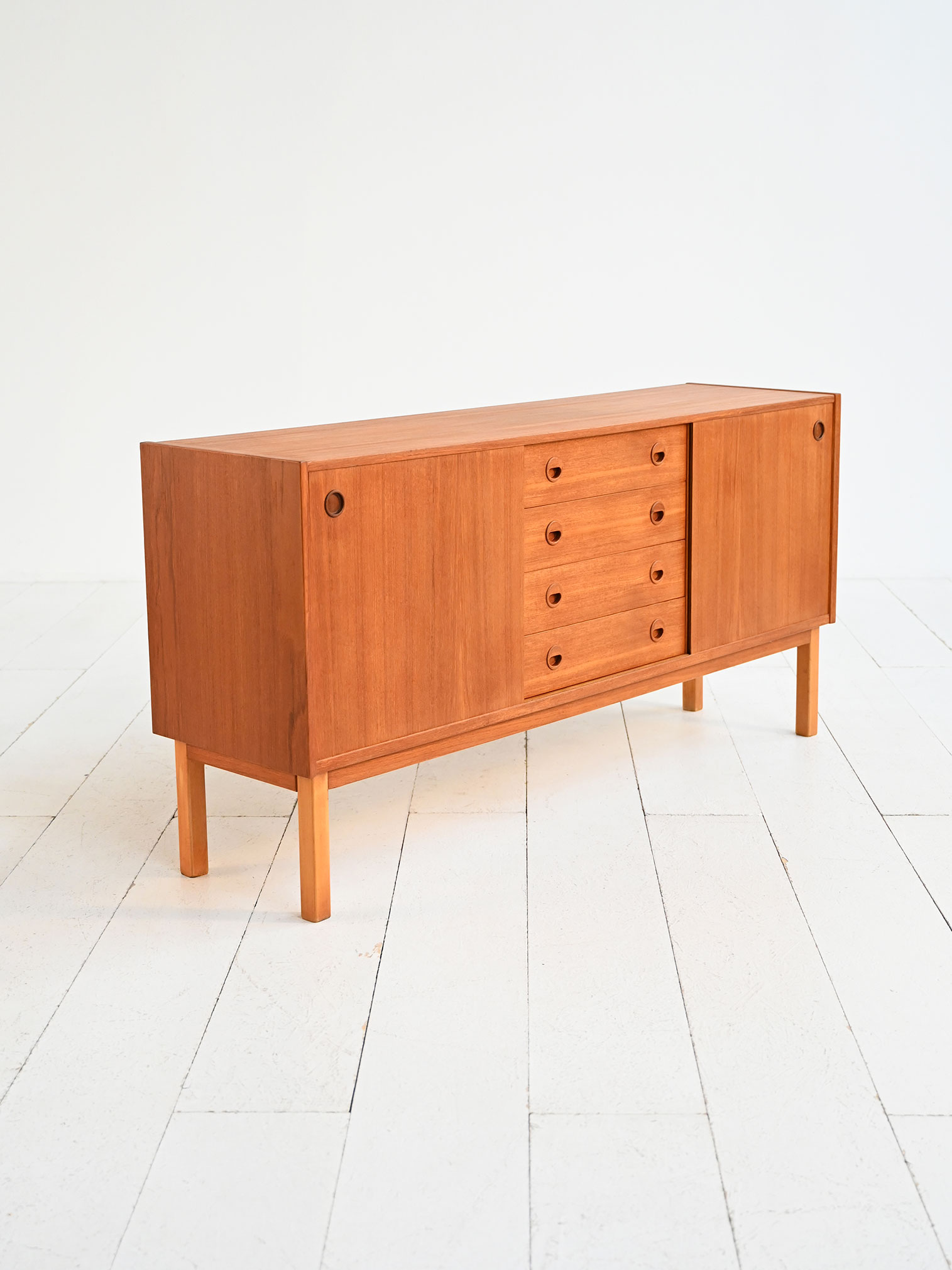 Sideboard 60s teak scandinavo-g Sideboard anni ’60 in teak scandinavo-g