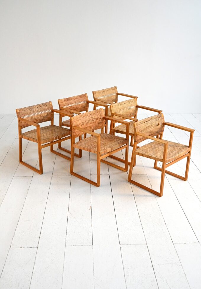 Sedie "modello BM62” di Børge Mogensen, anni ’50-b