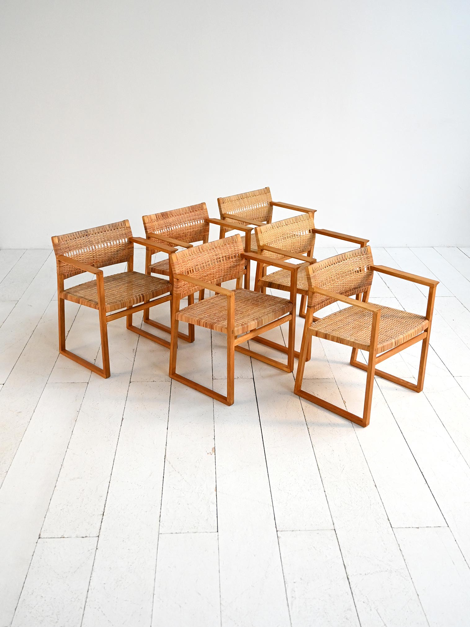 Chairs "model BM62" by Børge Mogensen, 1950s-b