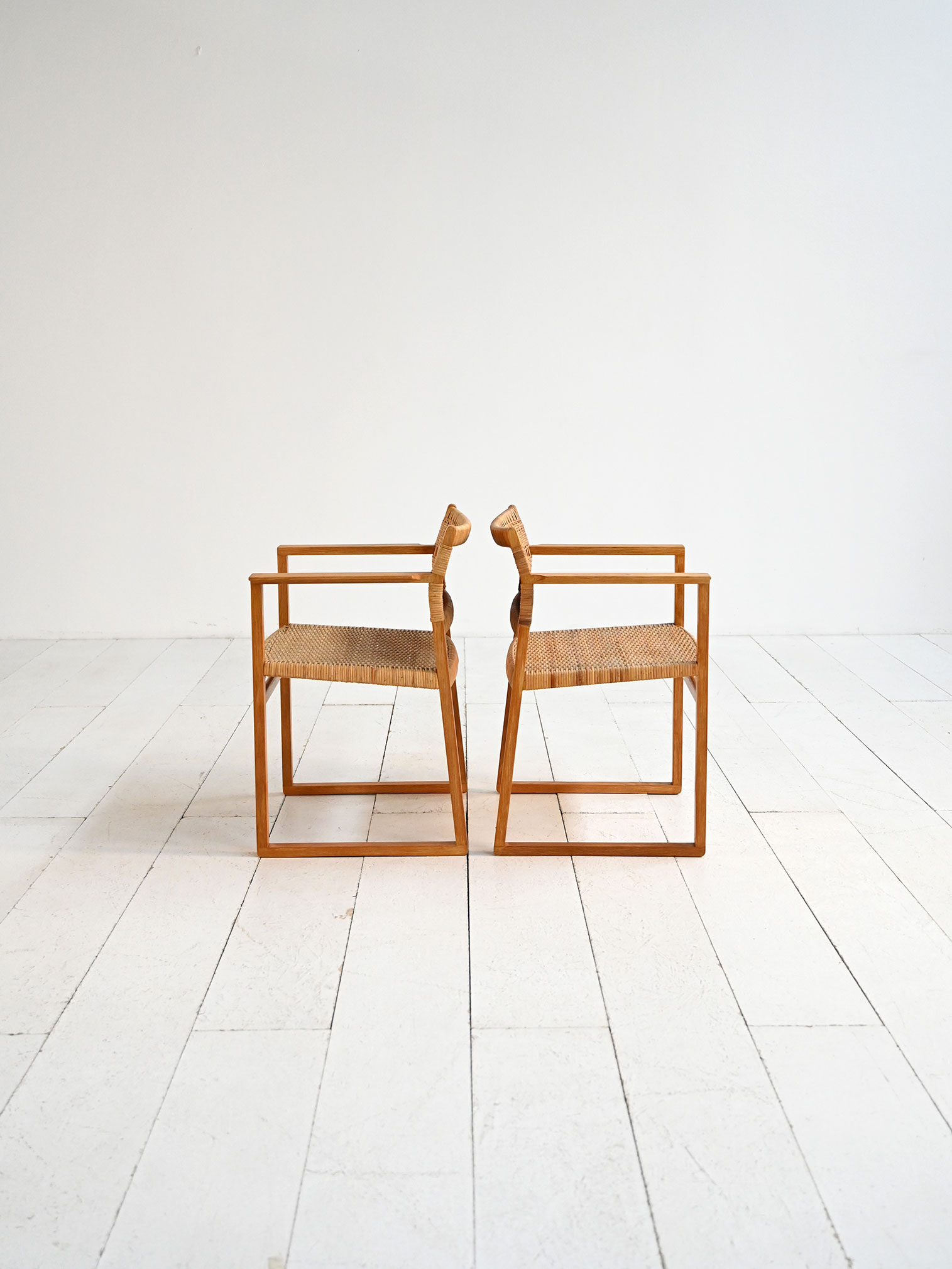 Chairs "model BM62" Børge Mogensen 50s-o "BM62 model" chairs by Børge Mogensen, 1950s-o