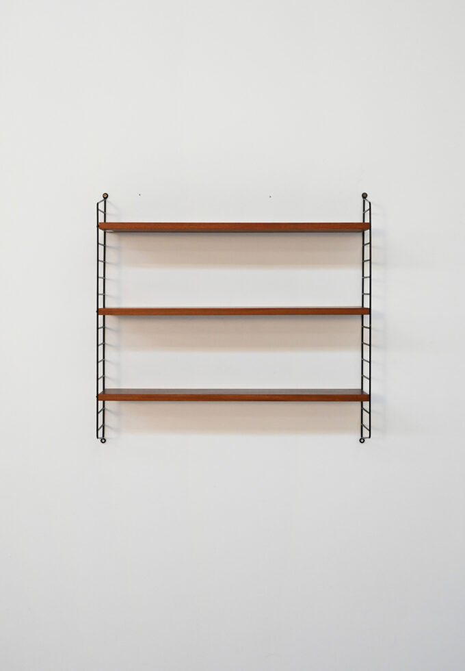 Modular bookshelf by Nisse Strinning for String Design, 1950s-a