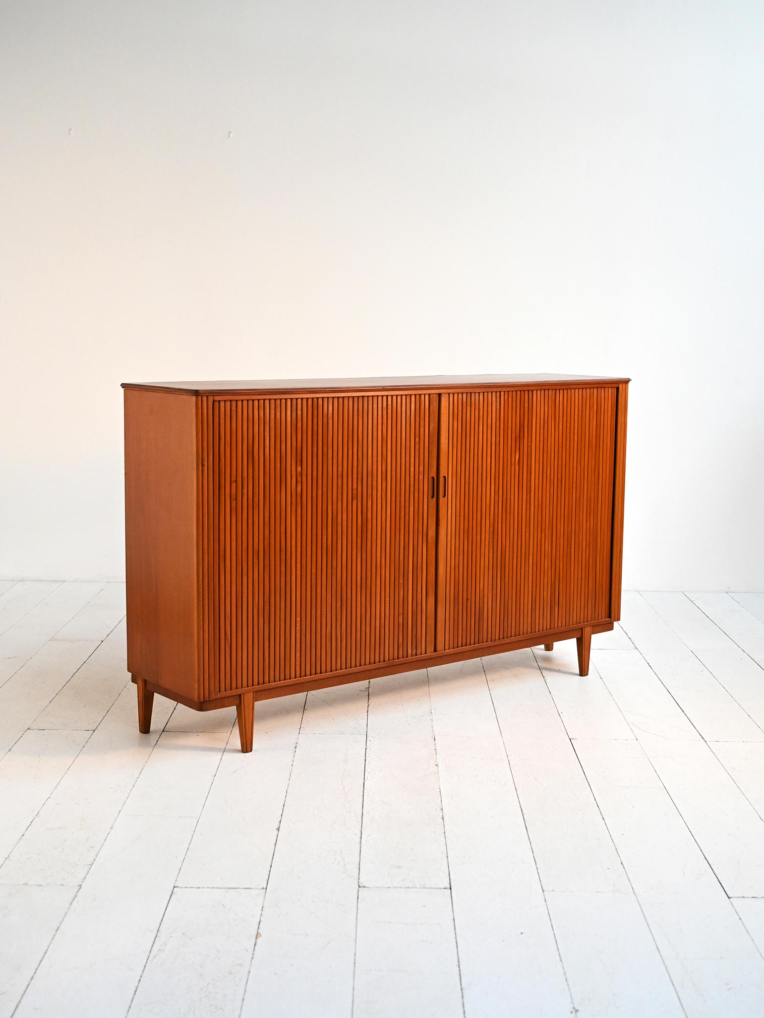 Highboard serrandina teak scandinavo 60s-g Highboard a serrandina in teak scandinavo anni ’60-g