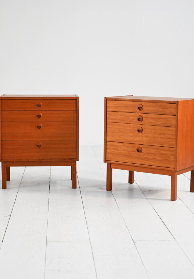Comodini in teak Scandinavia anni ’60-a