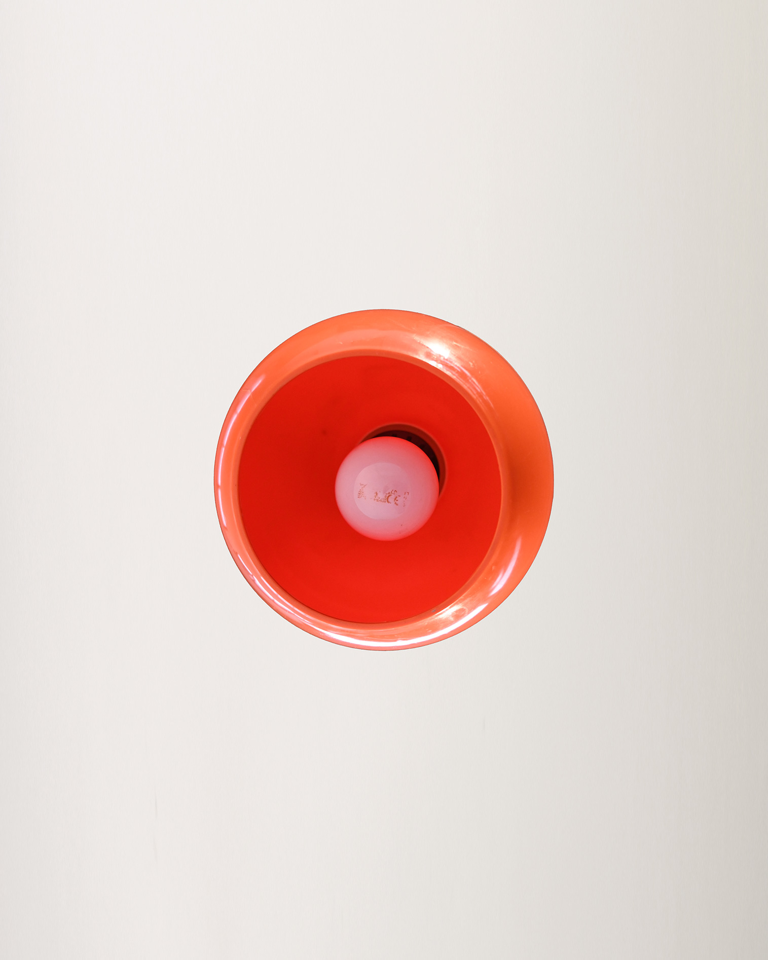 Lampada soffitto Space Age arancio 60s-l Lampada da soffitto in stile Space Age arancio, anni 60-l