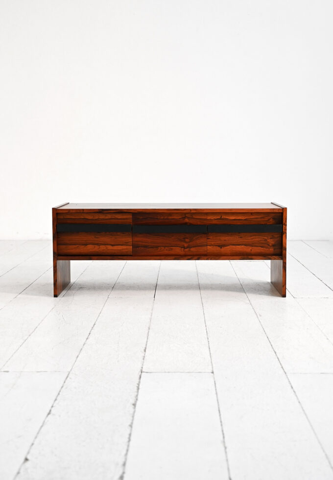 Scandinavian rosewood entry cabinet by AB Glas & Trä, Sweden, 1960s/'70s-c