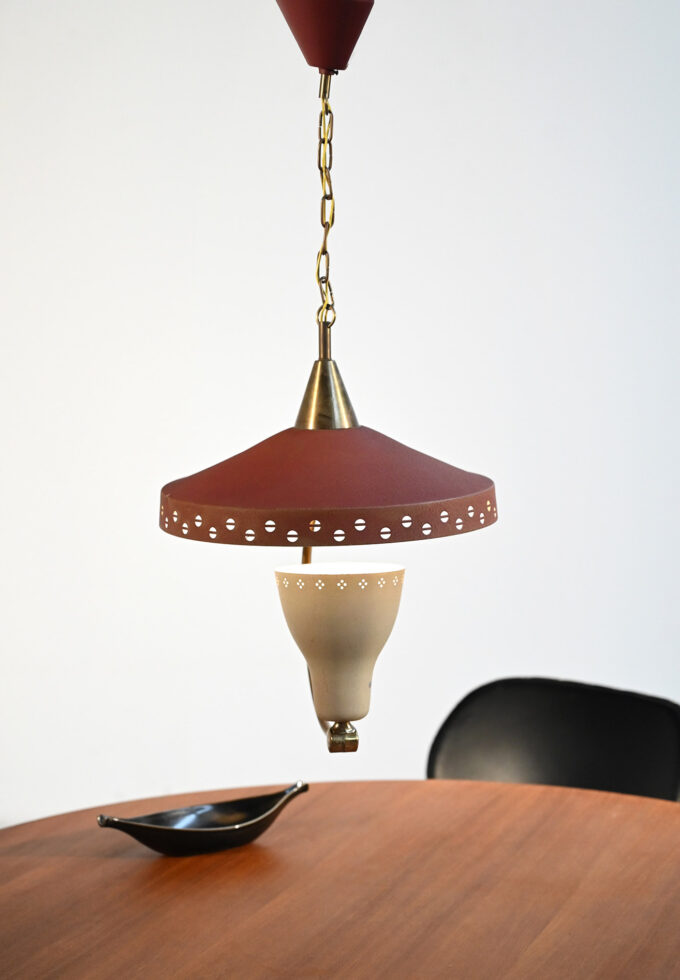 Lampada da soffitto in stile Swedish Modern, anni ’50-a