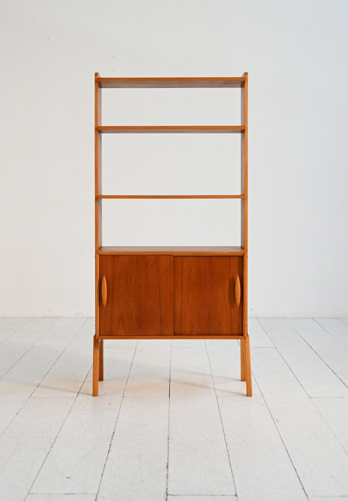 Scandinavian teak bookcase, 1950s/60s-c