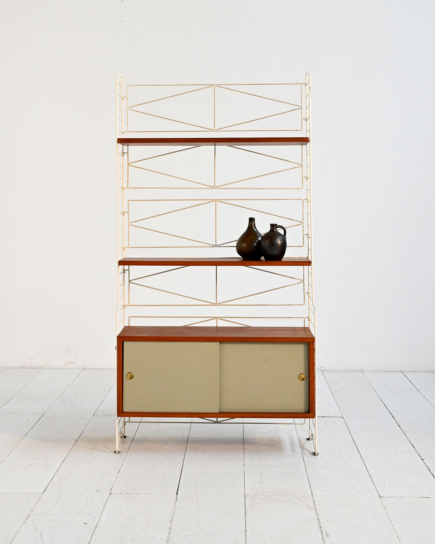 Libreria modulare freestanding stile String 60s-c Libreria modulare freestanding in stile String anni ’60-c