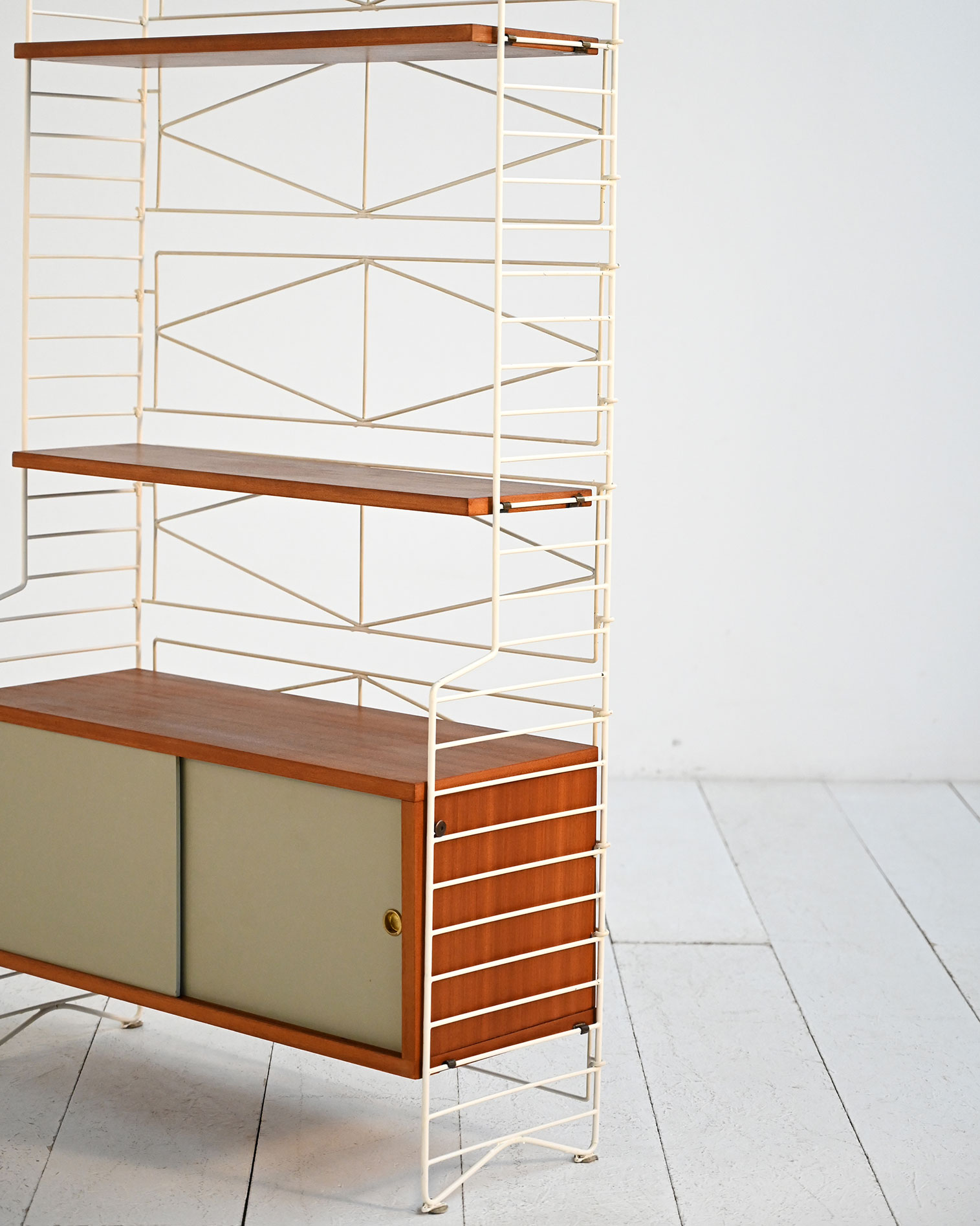 Libreria modulare freestanding stile String 60s-h Libreria modulare freestanding in stile String anni ’60-h