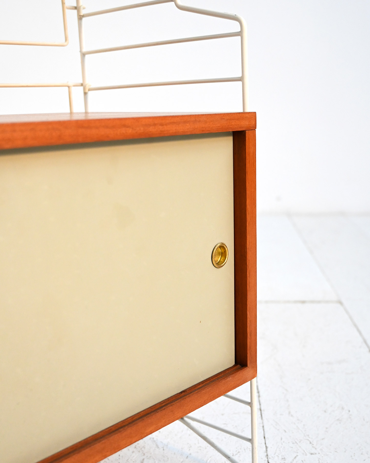 Libreria modulare freestanding stile String 60s-o Libreria modulare freestanding in stile String anni ’60-o