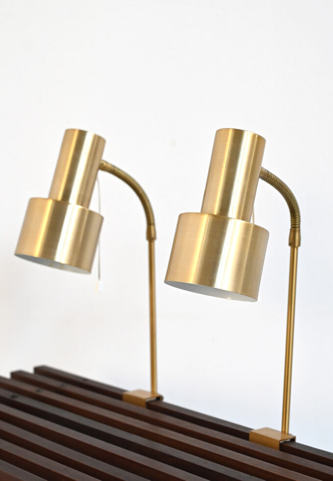 Coppia di lampade da letto prodotte da Nybro Armaturfabrik AB, anni ’50-a_