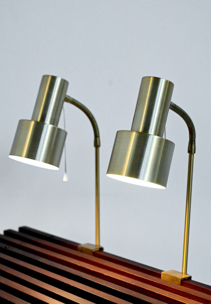 Pair of bed lamps manufactured by Nybro Armaturfabrik AB, 1950s-b