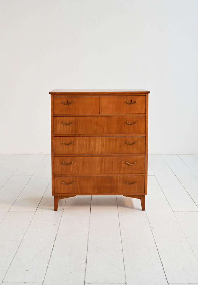 Scandinavian teak chest of drawers 1960s-b